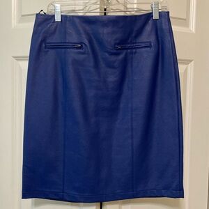 Faux leather skirt